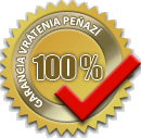 100% garancia vrátenia peňazí