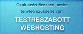 Testreszabott webhosting
