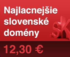 Najlepšia cena slovenských doménˇ